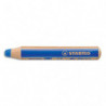 STABILO woody 3in1 crayon de couleur multi-surfaces mine extra-large (10 mm) - Bleu outremer