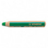 STABILO woody 3in1 crayon de couleur multi-surfaces mine extra-large (10 mm) - Vert foncée
