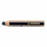 STABILO woody 3in1 crayon de couleur multi-surfaces mine extra-large (10 mm) - Noir
