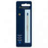 PARKER Recharge pour bille pointe moyenne QUINKFLOW encre Bleue. En blister.