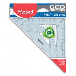 MAPED Geometric - Équerre 21 cm - 45°