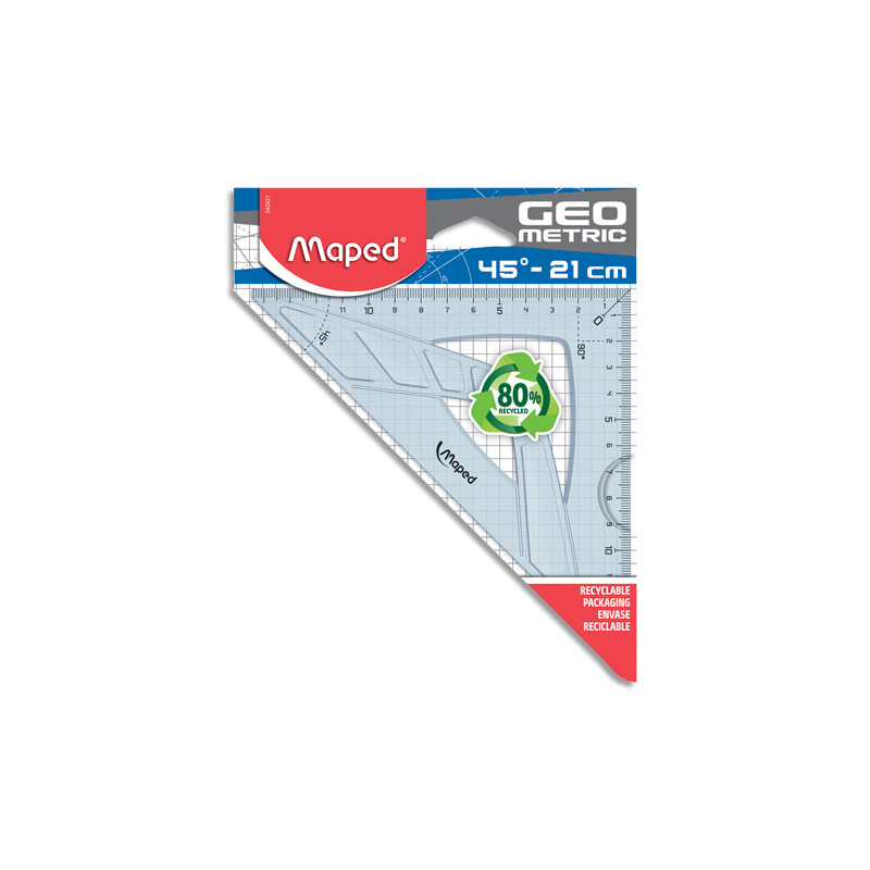 MAPED Geometric - Équerre 21 cm - 45°