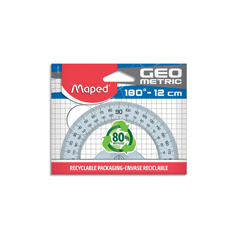 MAPED Geometric - Rapporteur 12 cm - 180°