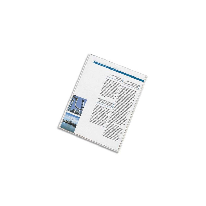 OXFORD Etuis 2 faces carte d'identité 8 x 13 cm en PVC 15/100e. Ouverture par le haut avec encoche