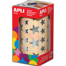 AGIPA Rouleau de gommette étoiles argent