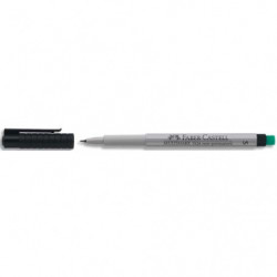 FABER CASTELL Feutre MULTIMARK pour écriture sur CD/DVD, pointe super fine, encre Noire soluble