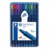 STAEDTLER Etui de 10 stylos bille Triplus Ball 437 XB, pointe métal large 0,7 mm. Assortis