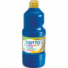 GIOTTO Flacon d'1 litre de gouache liquide de couleur bleu ultra lavable