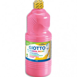 GIOTTO Flacon d'1 litre de gouache liquide de couleur rose ultra lavable