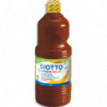GIOTTO Flacon d'1 litre de gouache liquide de couleur marron ultra lavable