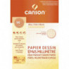 CANSON Bloc papier dessin millimétré 25 feuilles grand format A4 90g
