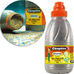 CLEOPATRE Flacon de gel pailleté multicolore 500 ml
