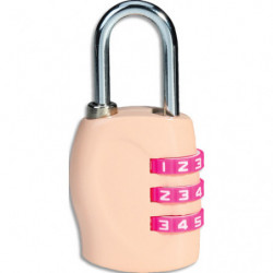 CARPENTRAS SIGN Cadena de couleur à combinaison 3 chiffres SIGN coloris rose