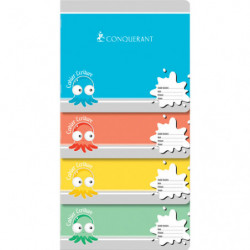 CONQUERANT Cahiers C7 Maternelle 17x14,7cm à l'italienne 70g /24 pages/double ligne 3mm