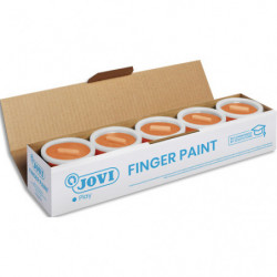 JOVI Bouteille de 500 ml de gouache au doigt couleur orange
