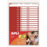 APLI KIDS Boîte de 2 feuilles A4 pour imprimer 32 bracelets d'identification pour enfants