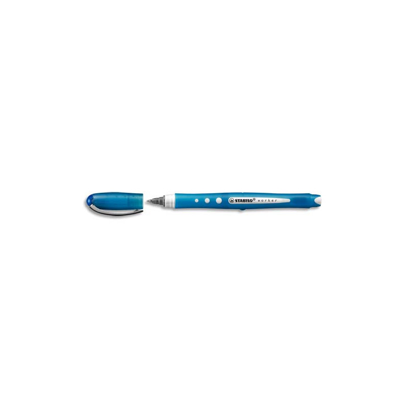 STABILO worker+ colorful stylo-roller pointe moyenne (0,5 mm) - Bleu