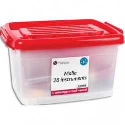 FUZEAU Malle sélection de 28 instruments, à partir de 3 ans, percussions aux sonorités différentes