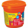 GIOTTO BE-BE, Pot de 220 gr de pâtes jouer couleurs couleur orange, livré par lot de 8