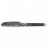 PILOT Stylo Roller FriXion Point, pointe hi-tec fine, s'efface à la gomme en bout de stylo,coloris Noir.