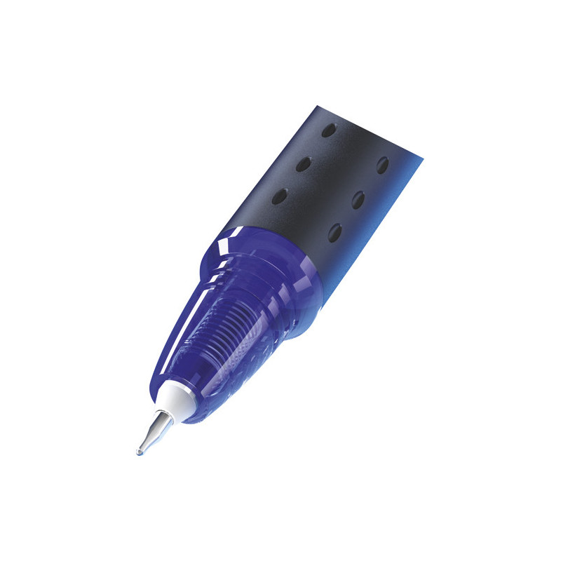 PILOT Stylo Roller FriXion Point, pointe hi-tec fine, s'efface à la gomme en bout de stylo,coloris Bleu.