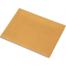 FABRIANO Lot de 5 feuilles de carton ondulé 328g, dimensions 50 x 70 cm, coloris marron clair