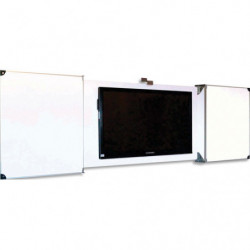 ULMANN Paire de volets de H 120x100 cm rabattables pour écrans émaillés blancs (support mural non fourni)