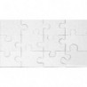 PW INTERNATIONAL Puzzle Blanc 12 pièces 20x12 cm
