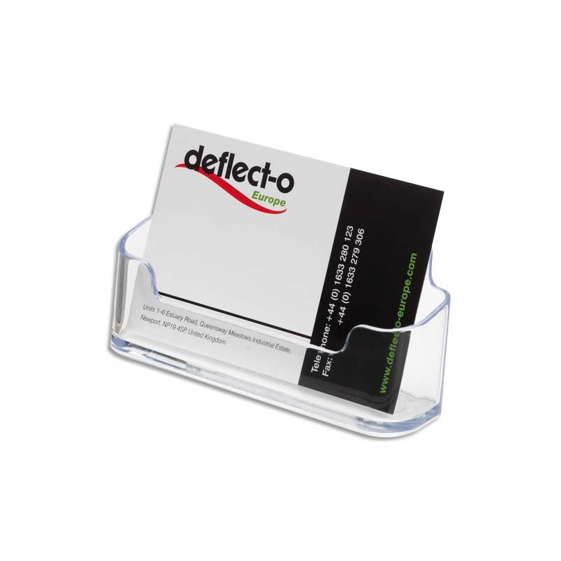 DEFLECTO Porte-cartes visite standard transparent 9.5x4.8x3.8cm