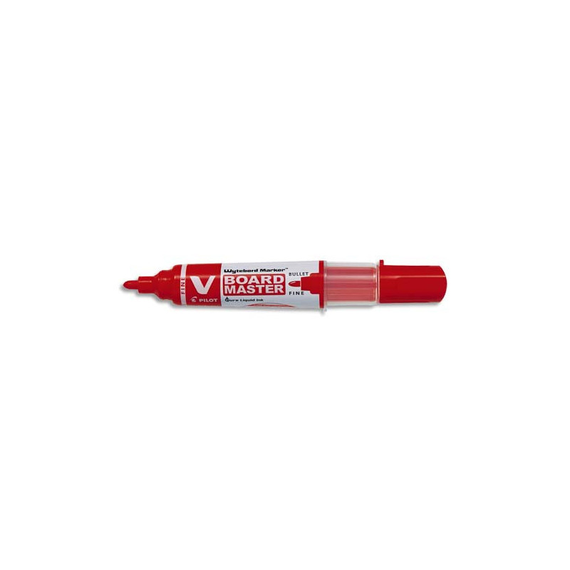 PILOT Marqueur effaçable à sec, pointe ogive, VBOARD MASTER, pointe fine, Rouge
