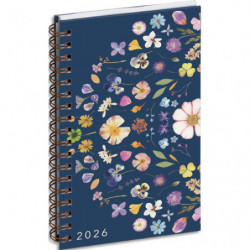 EXACOMPTA Semainier de poche CHEMIN DES MARETTES Eurotime 16S Spiralé 16x9cm Janvier à Décembre 2025 Bleu