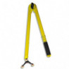 WONDAY Compas en plastique incassable Jaune 50cm 3 pieds ventouse et porte craies marqueur tableau