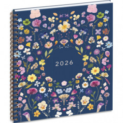 EXACOMPTA Semainier de bureau CHEMIN DES MARETTES Eurotime 22S 22.5x18.5cm Janvier à Décembre 2025 Bleu