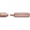 FABER CASTELL Surligneur Textliner 46 Métallique. Coloris rose perle. Pointe biseautée
