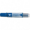 PILOT Marqueur effaçable à sec rechargeable VBOARD MASTER. Pointe biseautée moyenne. Encre liquide bleu