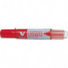PILOT Marqueur effaçable à sec rechargeable VBOARD MASTER. Pointe biseautée moyenne. Encre liquide rouge