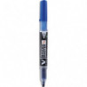 PILOT Marqueur effaçable à sec rechargeable VBOARD S MASTER. Pointe fine ogive. Encre liquide bleu