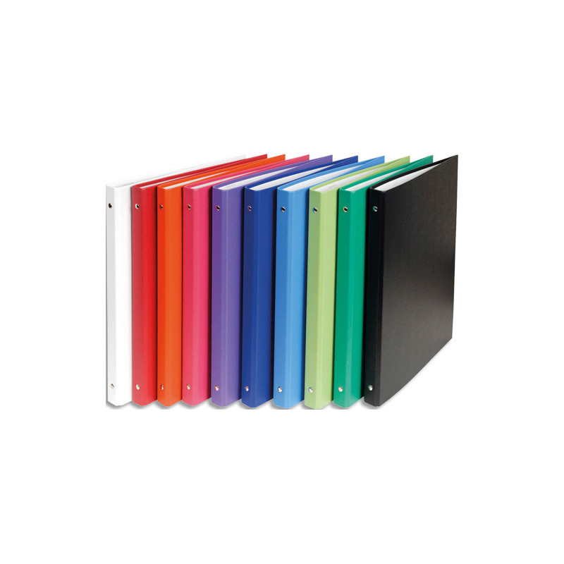 EXACOMPTA Classeur 4 anneaux de 16 mm, en polypropylène, dos de 2 cm, coloris assortis