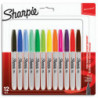 SHARPIE Fine Marqueur Permanent Blister de 12 Assortis Standard