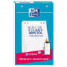 OXFORD Bloc de 30 feuilles BRISTOL OXFORD perforées 12,5 x 20 cm 210g 5x5 Blanc