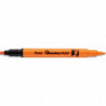 PENTEL Surligneur ILLUMINA FLEX bi-pointe 2,5&#47;4,2mm. Coloris orange