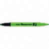 PENTEL Surligneur ILLUMINA FLEX bi-pointe 2,5&#47;4,2mm. Coloris vert