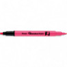 PENTEL Surligneur ILLUMINA FLEX bi-pointe 2,5&#47;4,2mm. Coloris rose