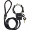MASTER LOCK Street Cuff &trade; C&acirc;ble acier tressé 1m x &Oslash; 8 mm avec menotte noir