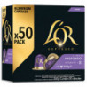 L&#39;OR Boîte de 50 dosettes Espresso Longo Profondo