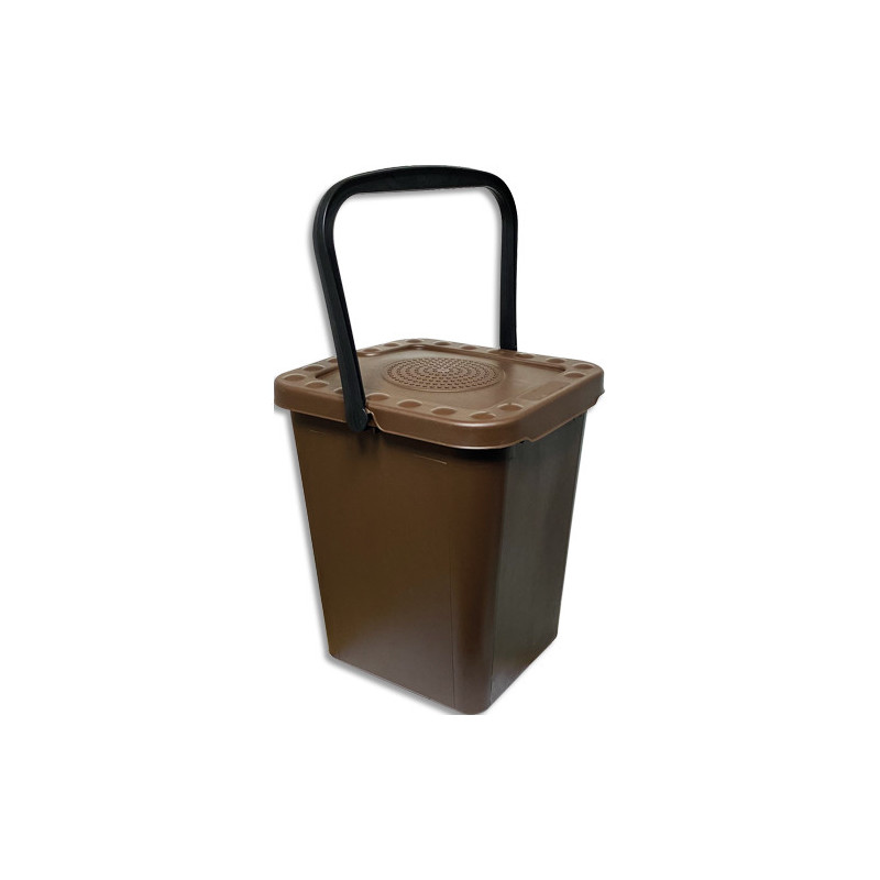 PROBBAX Seau à composte - 10L marron