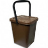 PROBBAX Seau à composte - 10L marron
