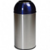 PROBBAX Collecteur &#39;&#39;dôme&#39;&#39; 40L - Inox Satiné&#47;Bleu