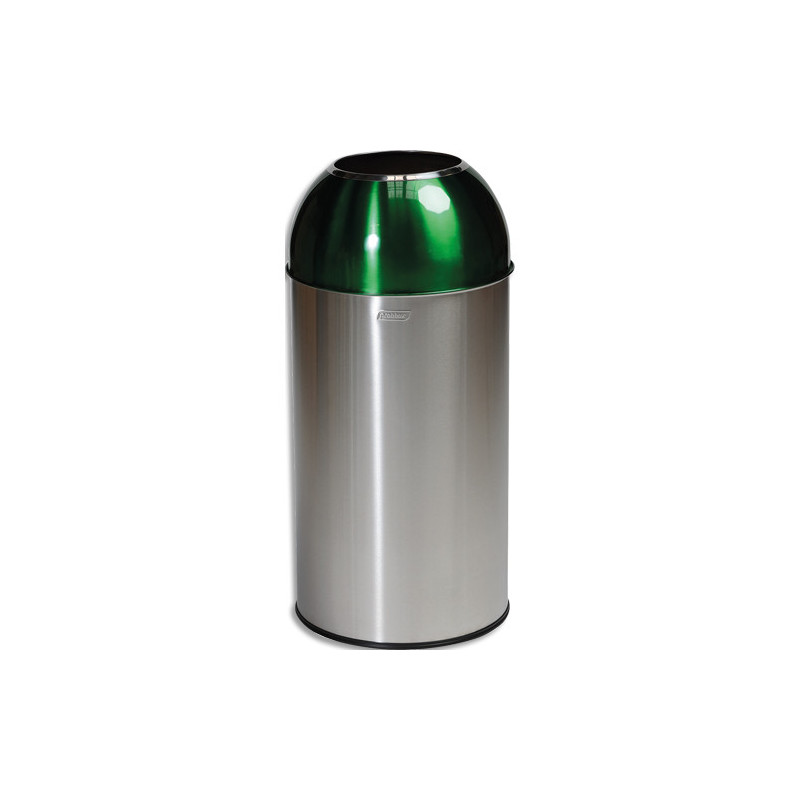 PROBBAX Collecteur &#39;&#39;dôme&#39;&#39; 40L - Inox Satiné&#47;Vert