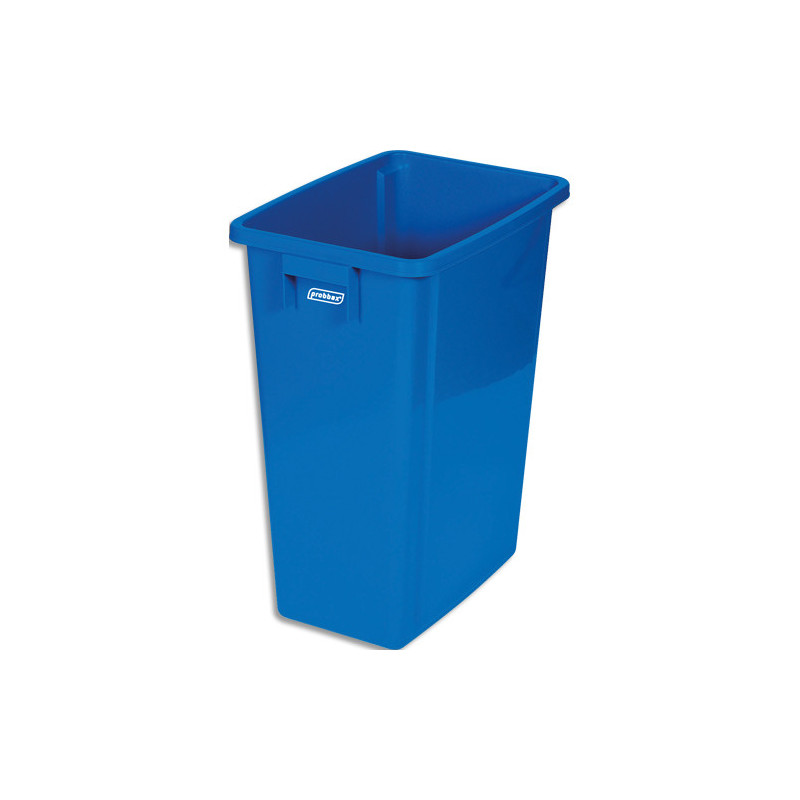 PROBBAX Collecteur à déchets bleu, capacité de 60L.